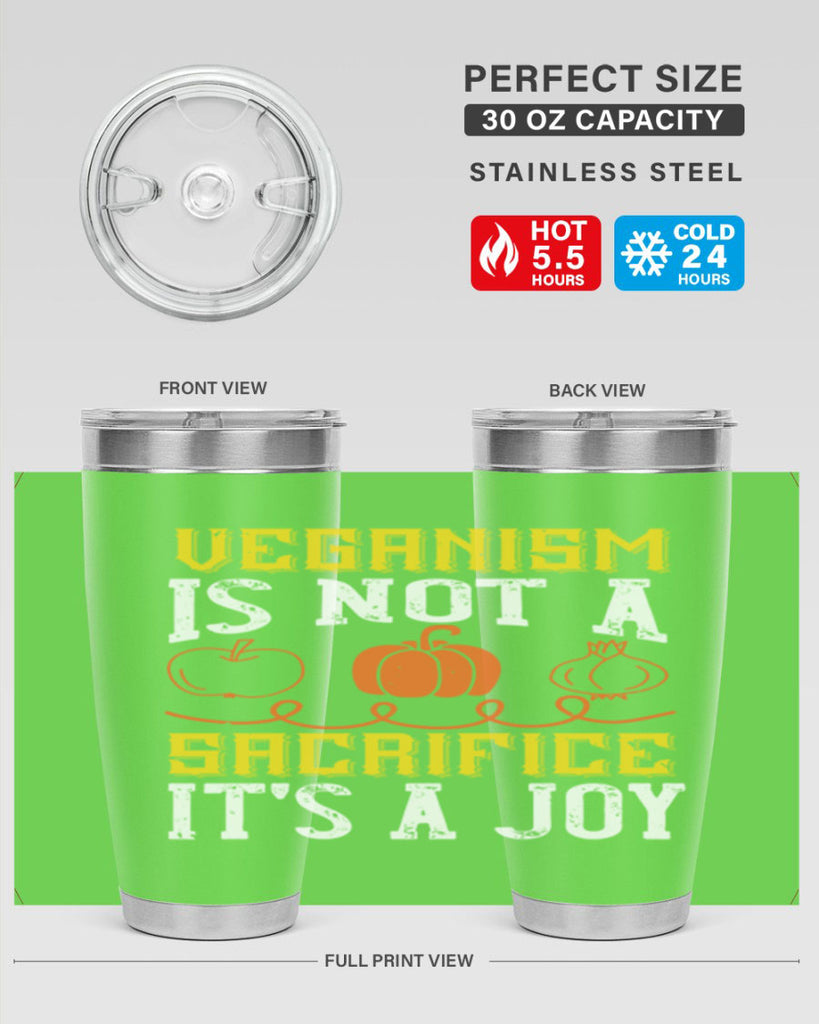 veganism is not a sacrificeits a joy 17#- vegan- Tumbler