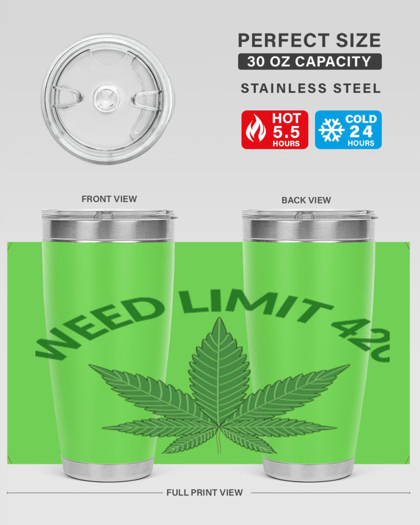 weed limit 420 sd 293#- marijuana- Tumbler