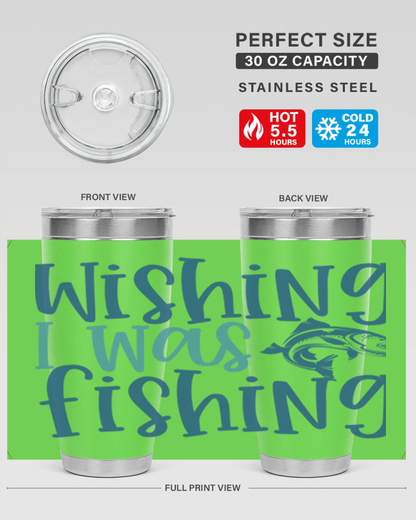 wishing i was fishing 191#- fishing- Tumbler