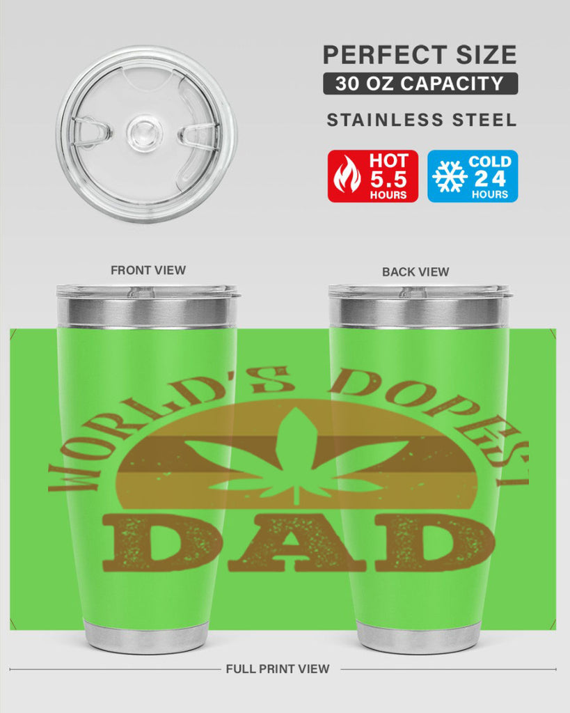 world’s dopest dad 137#- fathers day- Tumbler