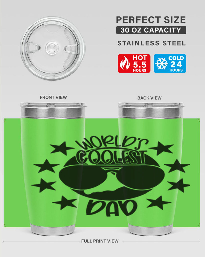 worlds coolest dad 11#- fathers day- Tumbler