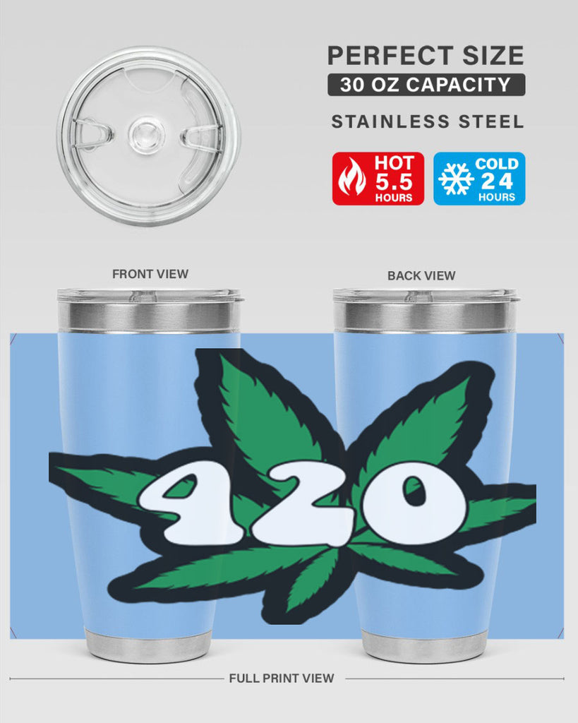 420 4#- marijuana- Tumbler