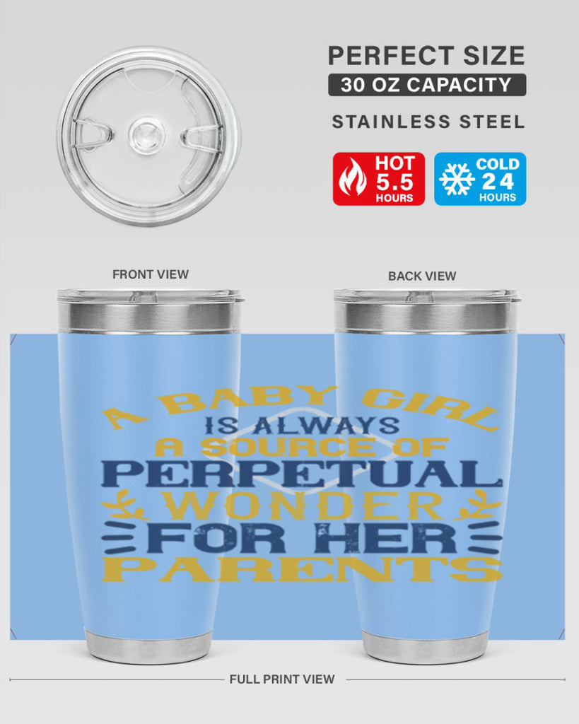 A baby girl is always a source of perpetual wonder for her parents Style 142#- baby- tumbler