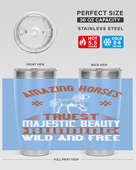 Amazing horses Truest Majestic Beauty Running wild and free Style 23#- horse- Tumbler