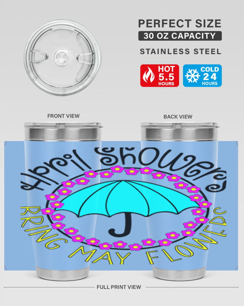 April showers21#- spring- Tumbler