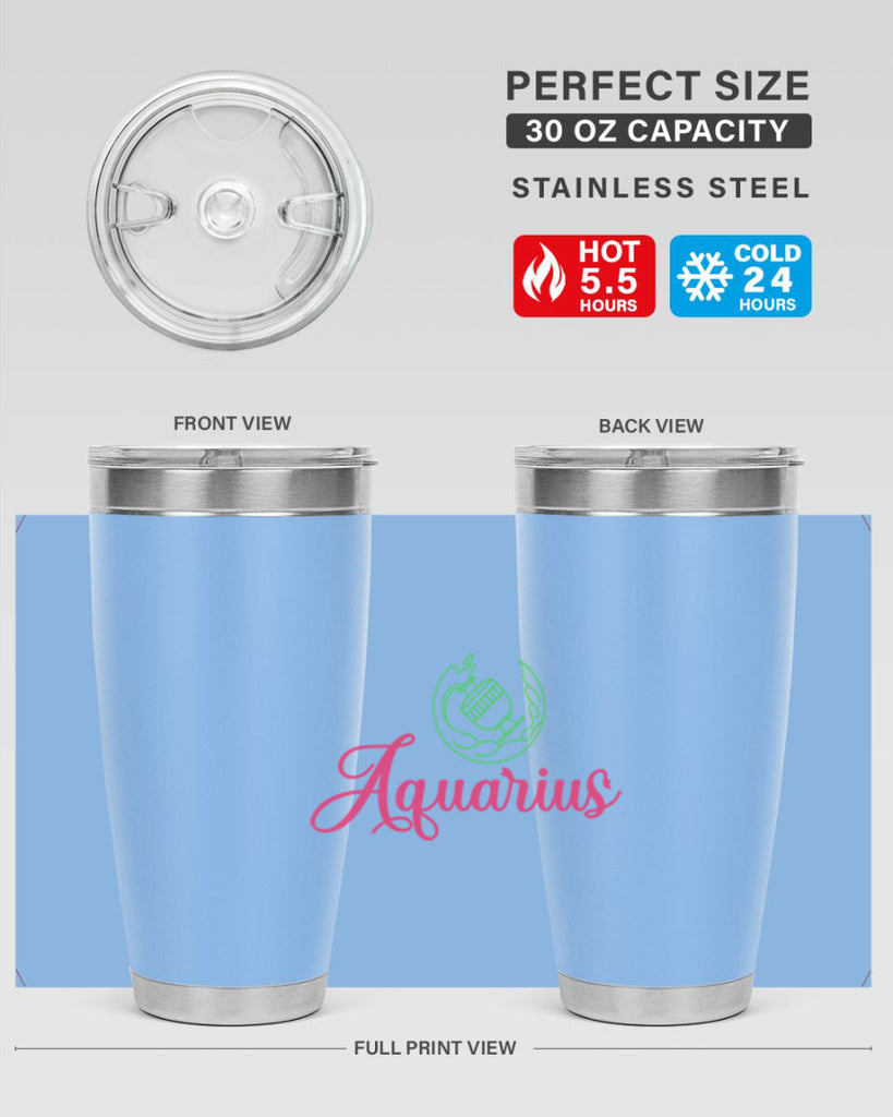 Aquarius 70#- zodiac- Tumbler