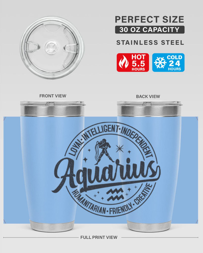 Aquarius 71#- zodiac- Tumbler