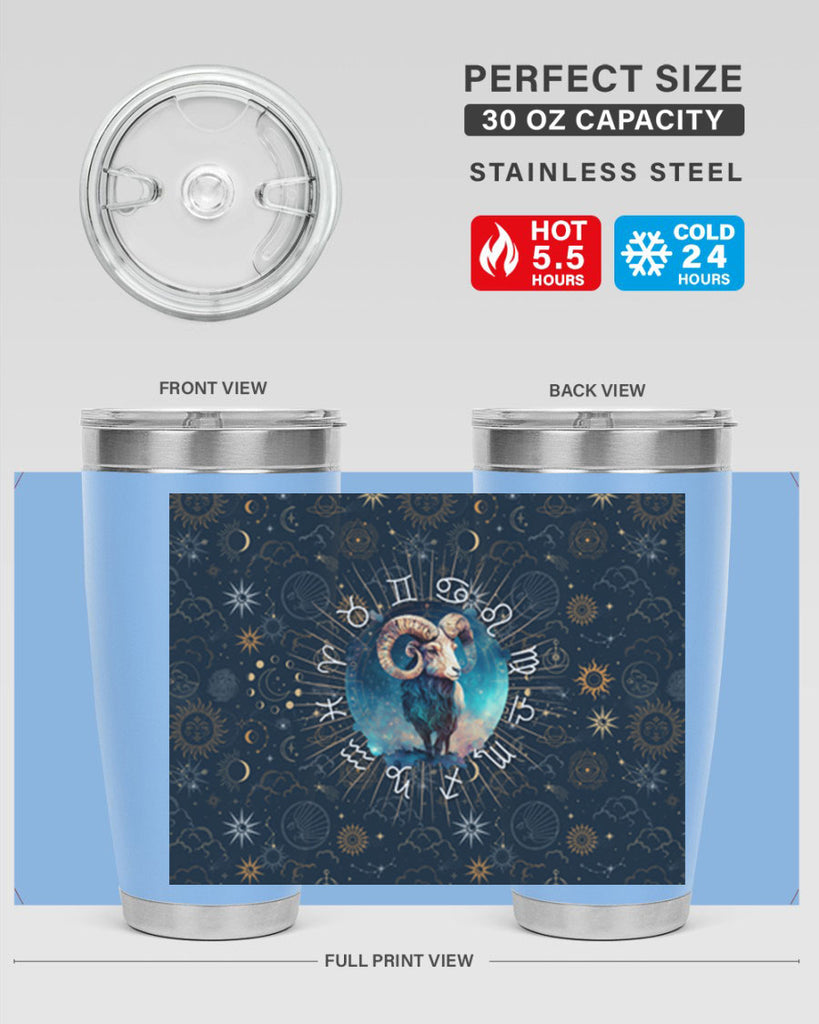 Aries Straigth 95#- zodiac- Tumbler