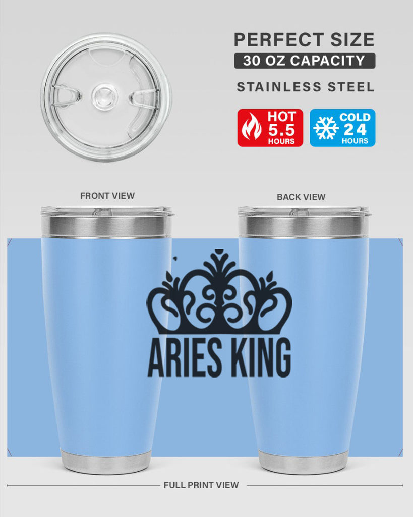 Aries king 107#- zodiac- Tumbler