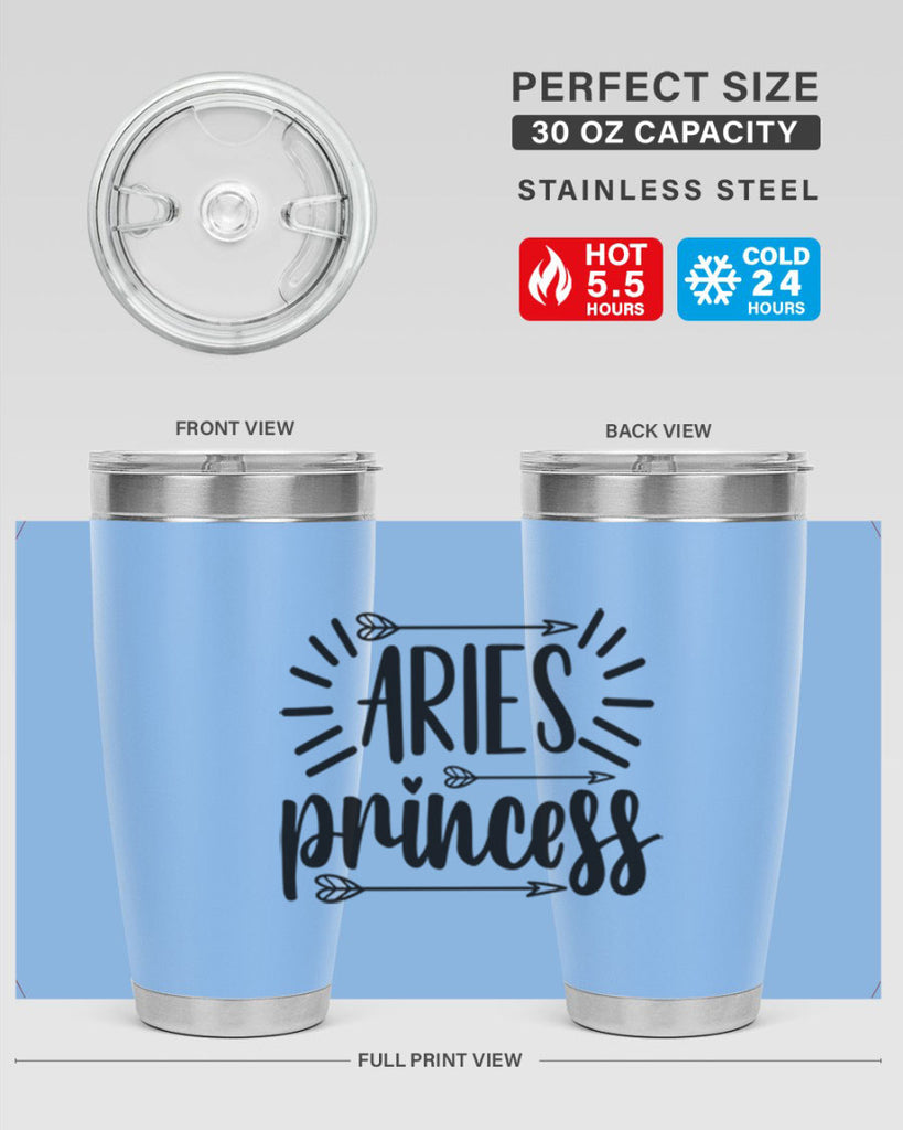 Aries princess 115#- zodiac- Tumbler