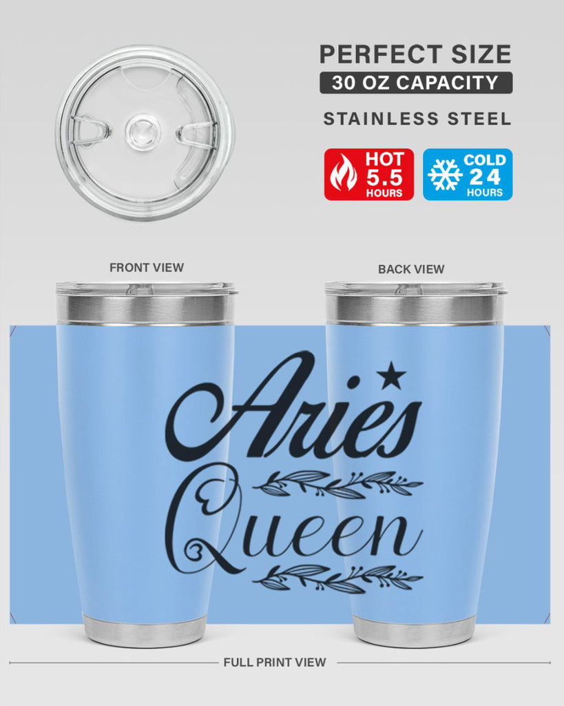 Aries queen 119#- zodiac- Tumbler