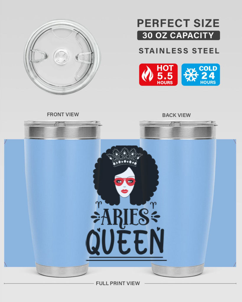 Aries queen 120#- zodiac- Tumbler