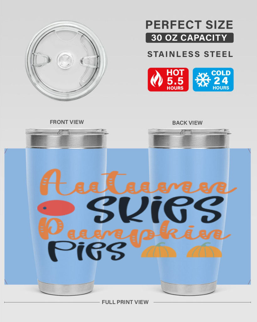 Autumn Skies Pumpkin Pies 30#- fall- Tumbler