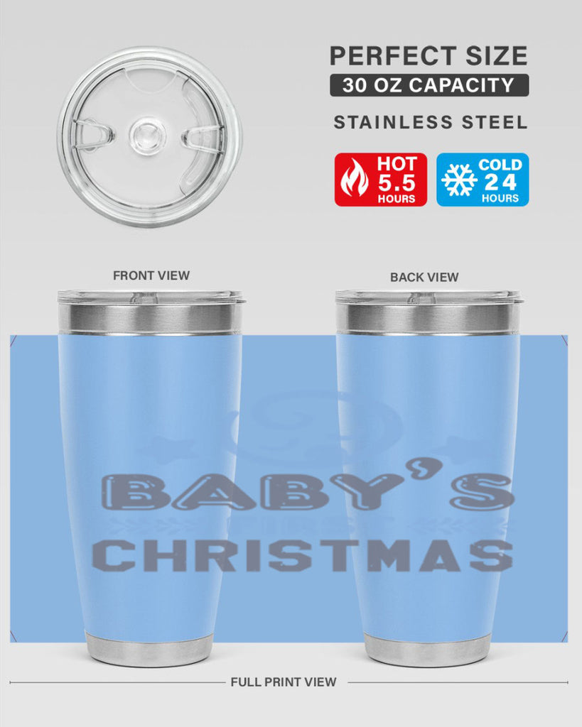 Baby First Christmas Style 2#- baby shower- tumbler