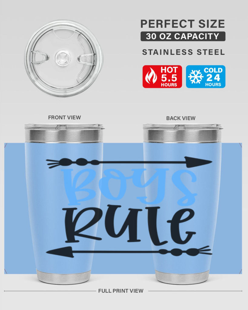 Boys Rule Style 108#- baby- tumbler