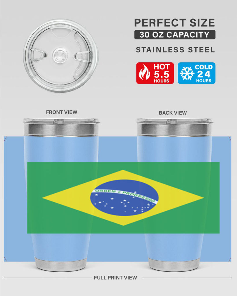 Brazil 174#- world flags- Tumbler