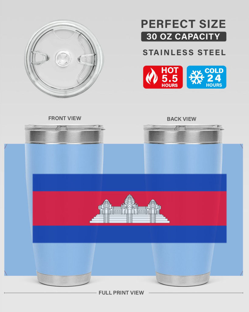 Cambodia 168#- world flags- Tumbler