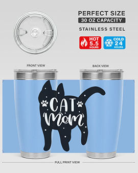 Cat Mom Style 86#- cat- Tumbler