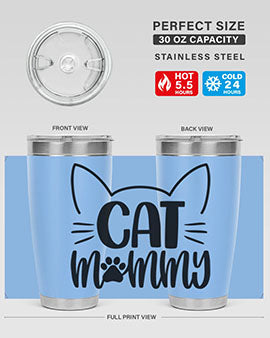 Cat Mommy Style 88#- cat- Tumbler