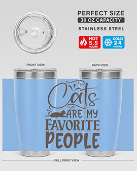 Cats Are My Favorite People Style 7#- cat- Tumbler