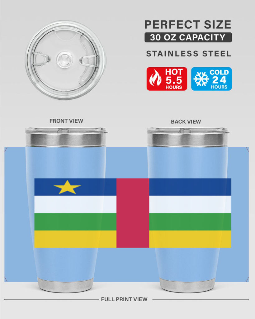 Central African Republic 165#- world flags- Tumbler