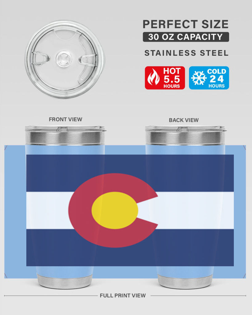 Colorado 46#- Us Flags- Tumbler