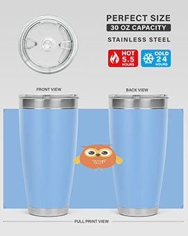 Cute Owl A TurtleRabbit 2#- owl- Tumblers