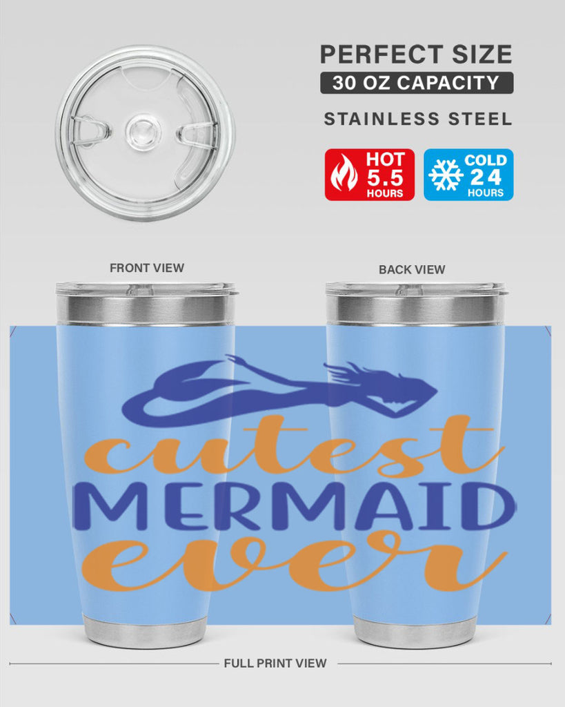 Cutest Mermaid Ever 91#- mermaid- Tumbler