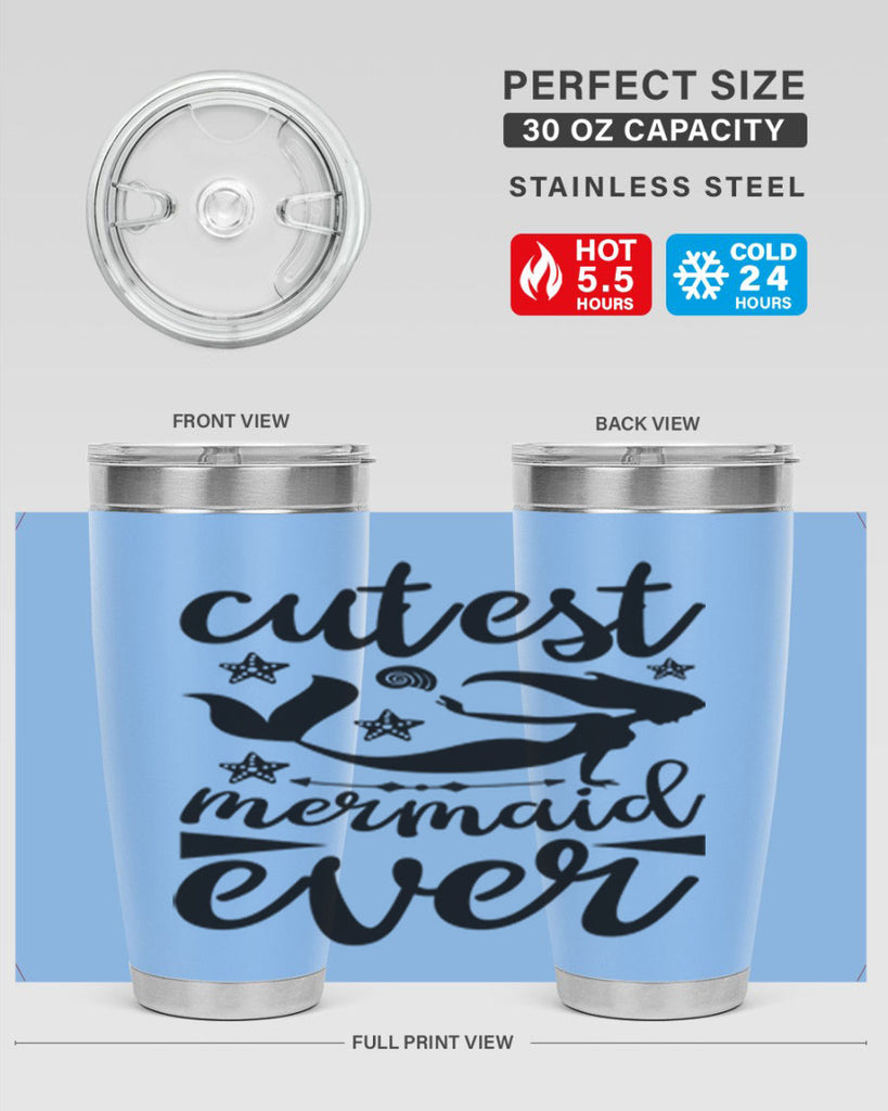 Cutest mermaid ever design 103#- mermaid- Tumbler