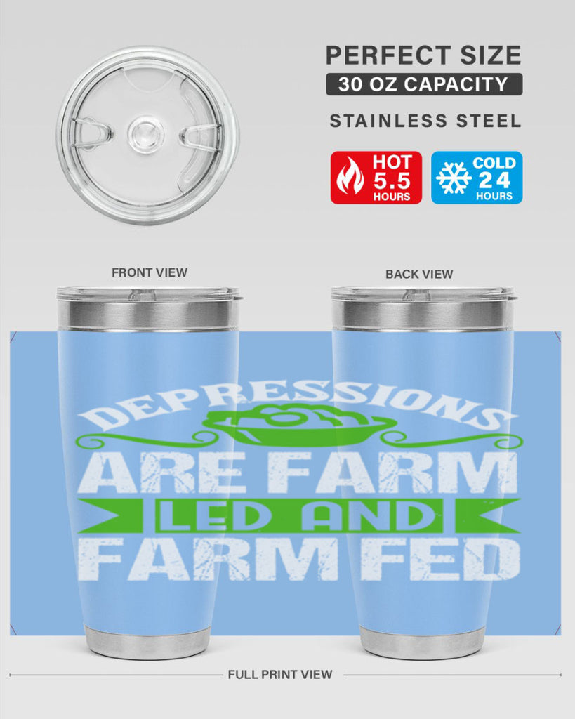 Depression are farm led and farmed 25#- farming and gardening- Tumbler