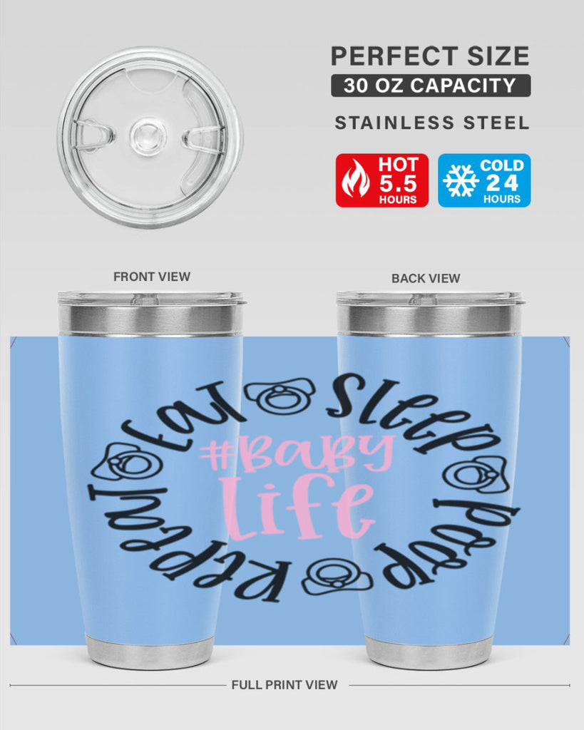 Eat Sleep Poop Repeat BabyLife Style 97#- baby- tumbler
