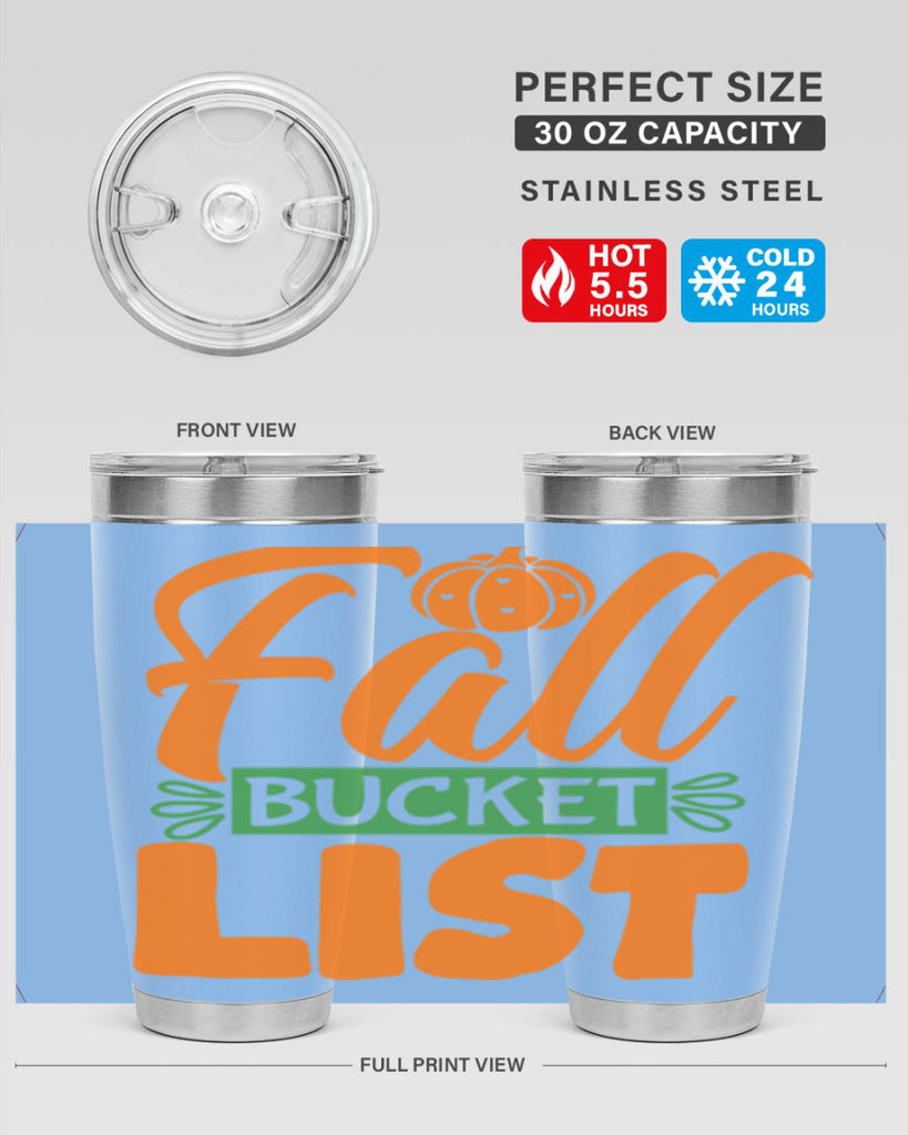 Fall Bucket List 93#- fall- Tumbler