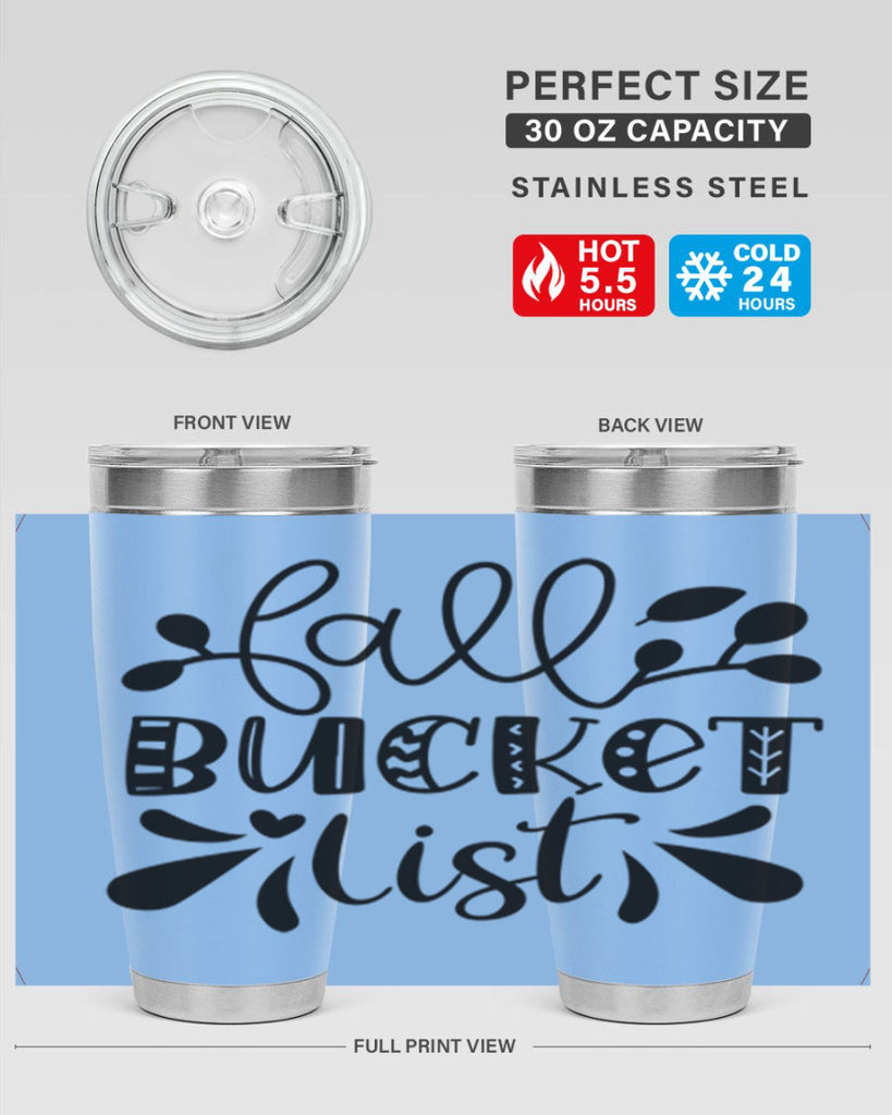 Fall Bucket List 94#- fall- Tumbler