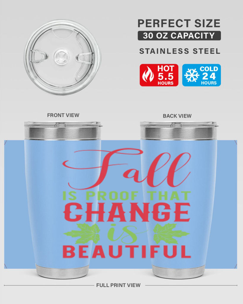 Fall is Proof That Change is Beautiful 121#- fall- Tumbler