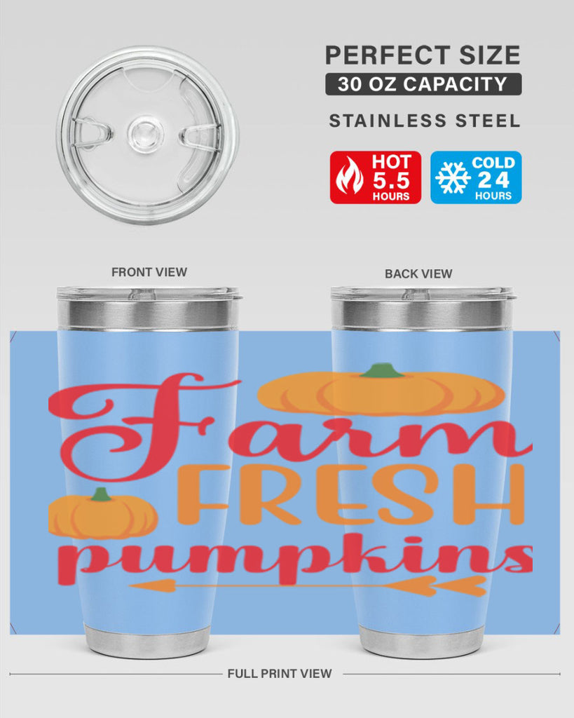FarmFreshPumpkins 177#- fall- Tumbler