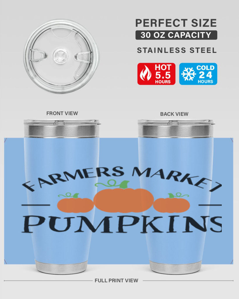 Farmers Market Pumpkins 178#- fall- Tumbler