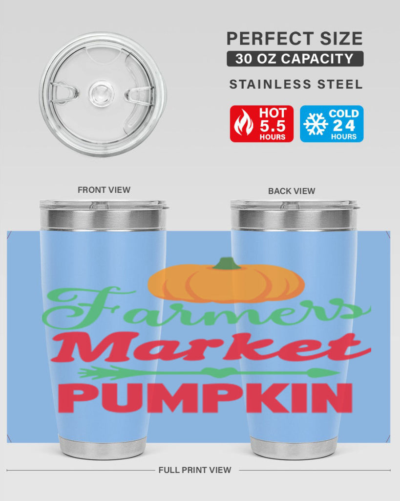 FarmersMarketPumpkin 180#- fall- Tumbler