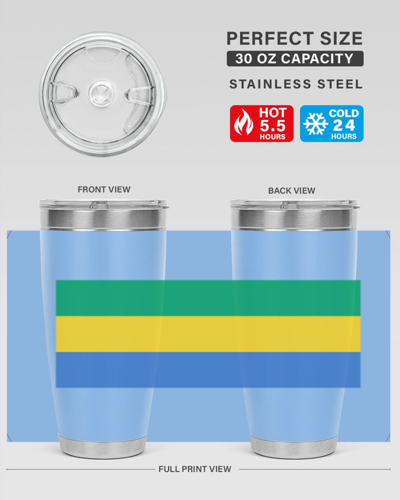 Gabon 136#- world flags- Tumbler