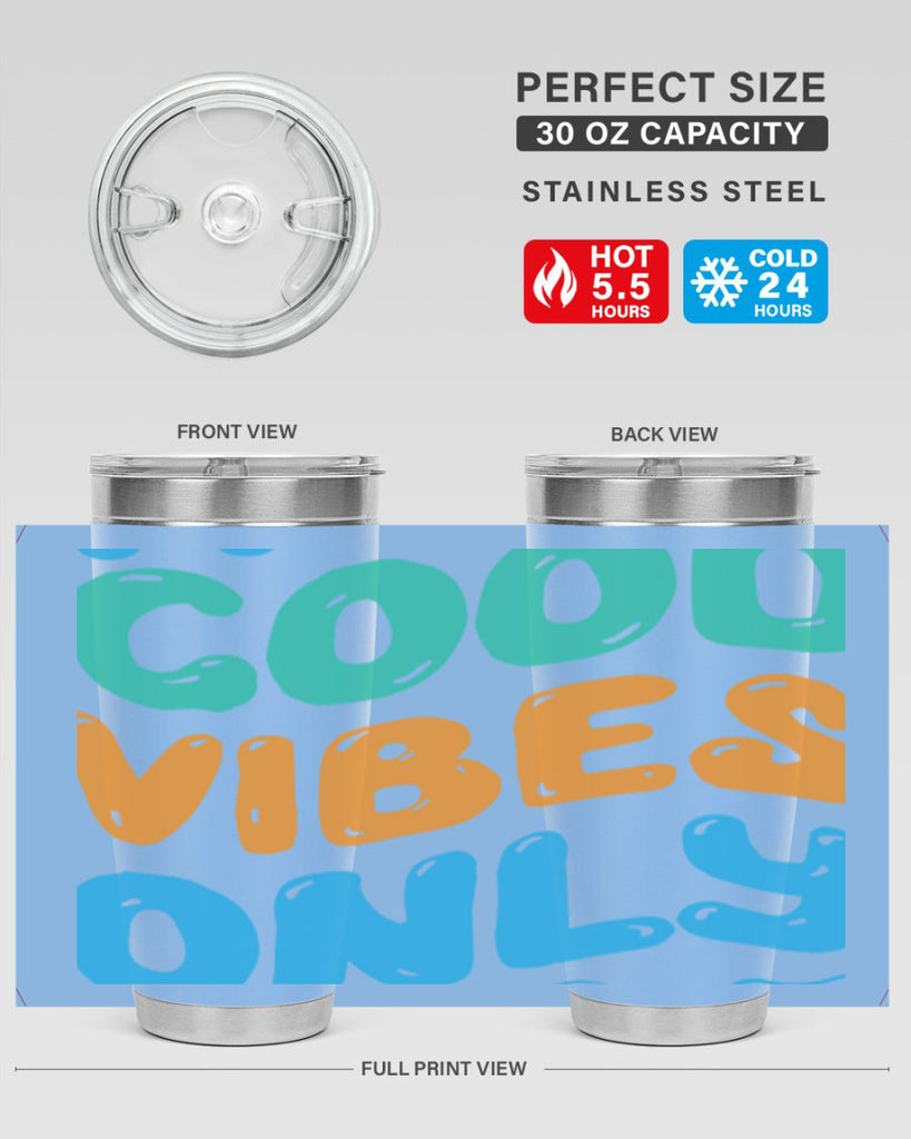 Good Vibes Only Design 200#- mermaid- Tumbler