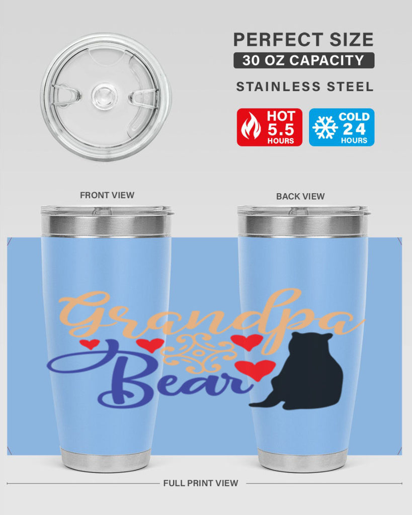 Grandpa bear 43#- grandpa - papa- Tumbler