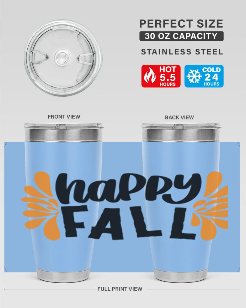 Happy Fall 491#- fall- Tumbler