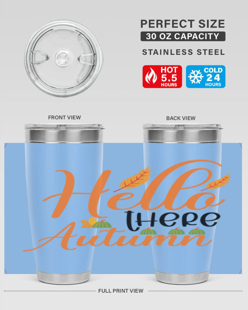 Hello There Autumn 297#- fall- Tumbler