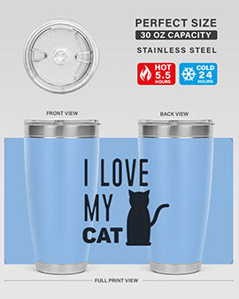 I Love My Cat Style 57#- cat- Tumbler