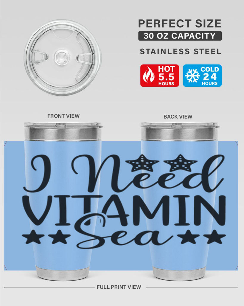 I Need Vitamin Sea 232#- mermaid- Tumbler