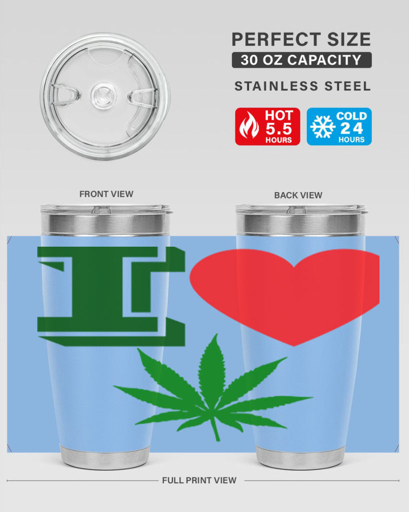 I love Cannabis 127#- marijuana- Tumbler