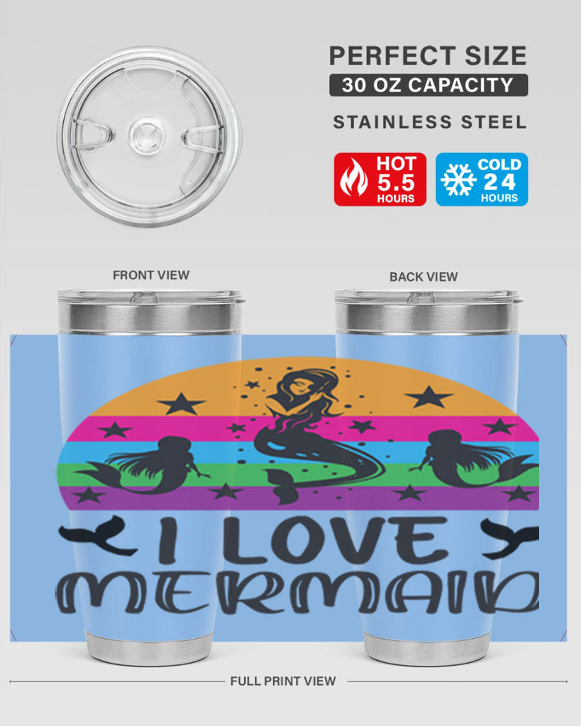 I love mermaid 230#- mermaid- Tumbler