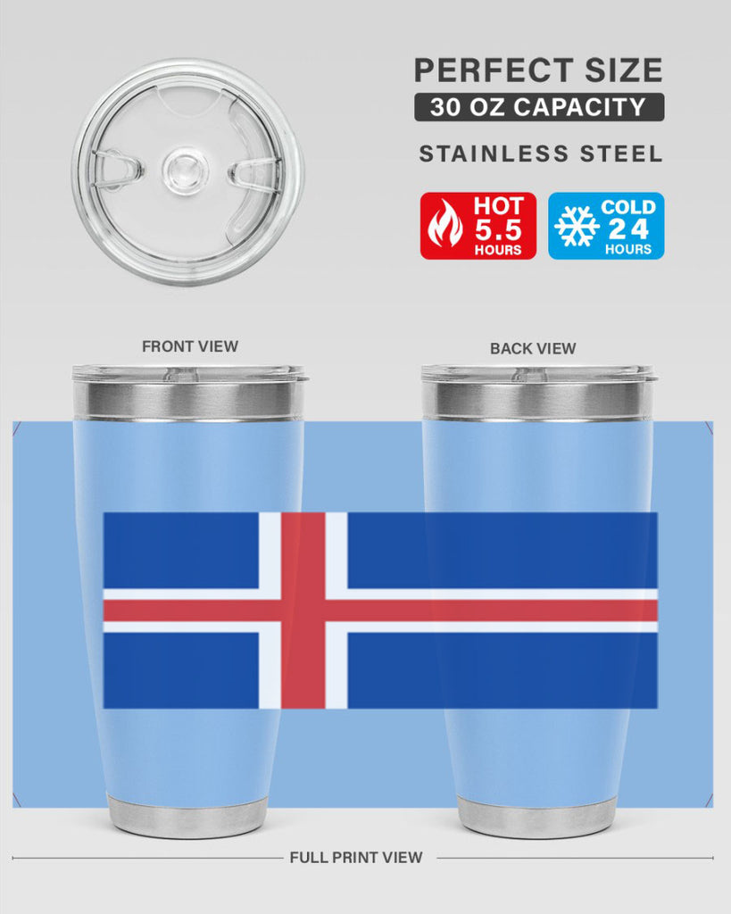 Iceland 122#- world flags- Tumbler