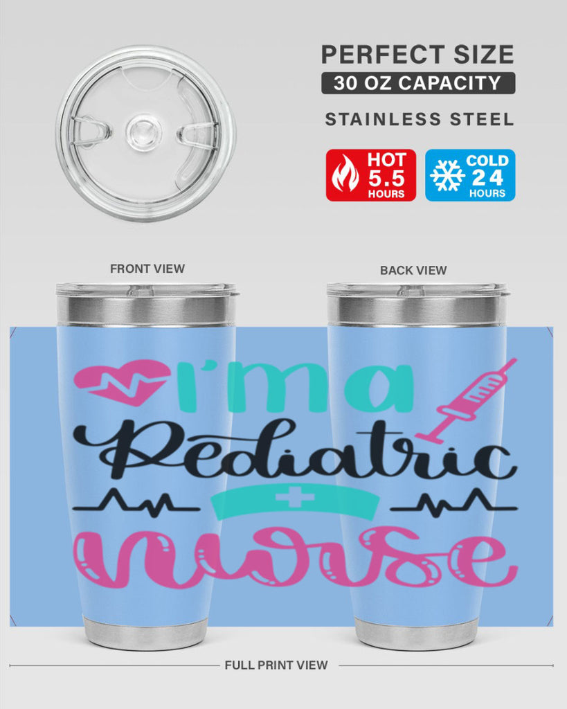 Im A Pediatric Nurse Style Style 155#- nurse- tumbler