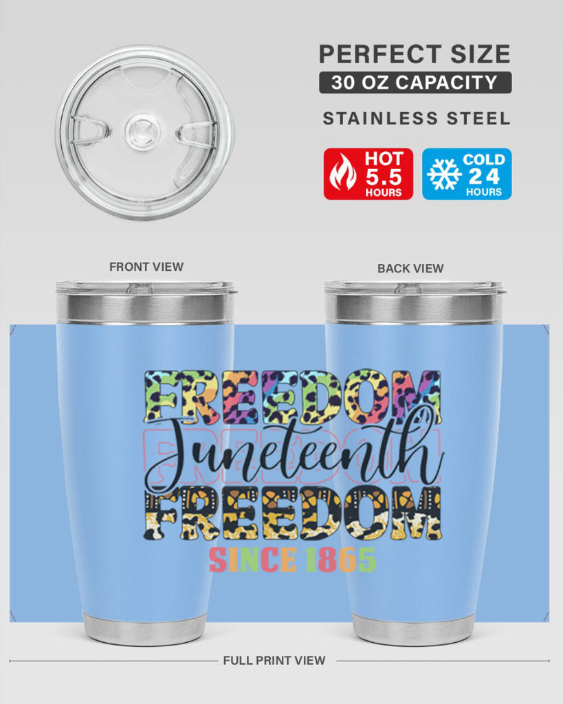 Juneteenth Freedom Since 1865 Png 36#- Juneteenth- tumbler