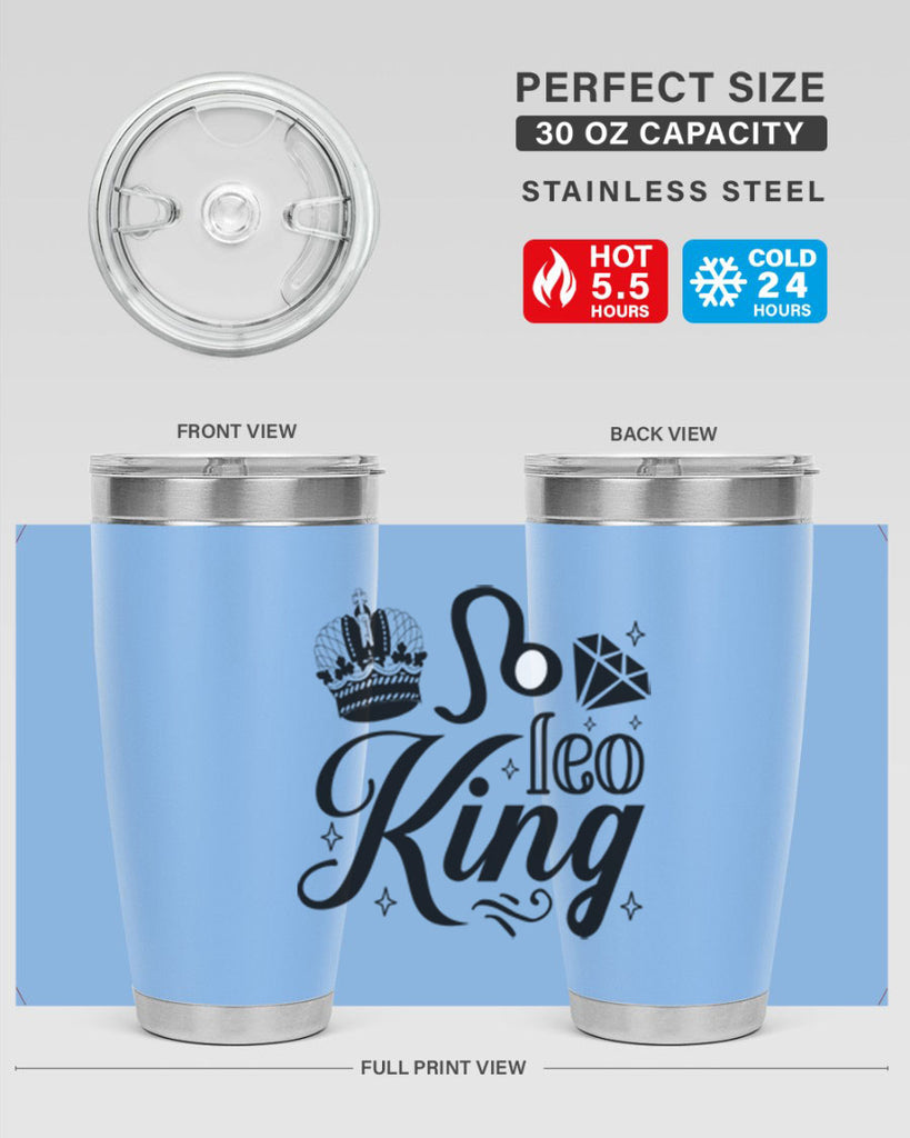 Leo king 290#- zodiac- Tumbler